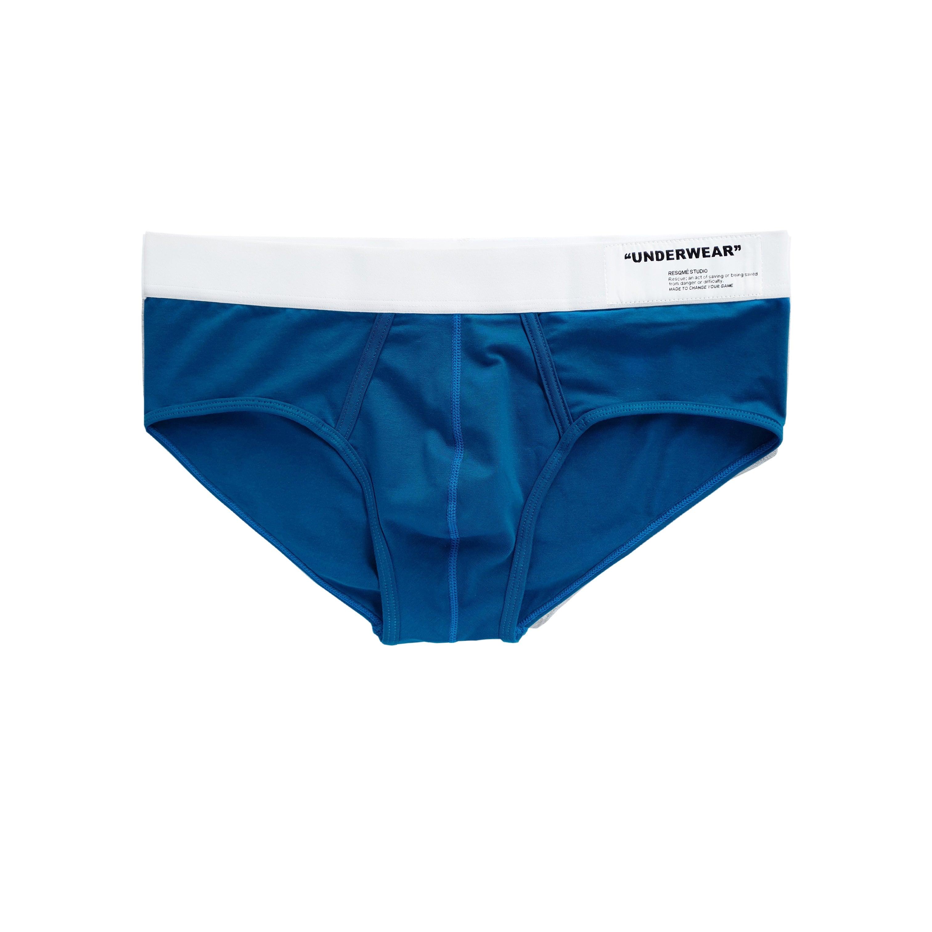 Premium Men's Underwear Briefs - Soft Cotton Comfort Fit in Deep Green & Blue Shades | Ideal for Everyday Wear, Gym, and Travel