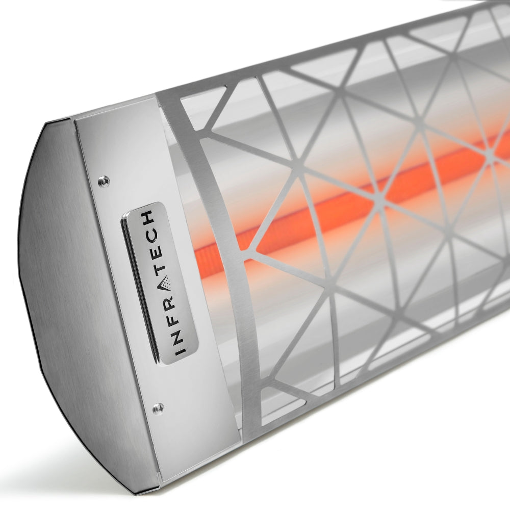 Infratech Motif C Series 4000W 61 Inch Single Element Electric Heater with Contemporary Fascia - Indoor/Outdoor Patio Heating for Restaurants, Homes & Commercial Spaces