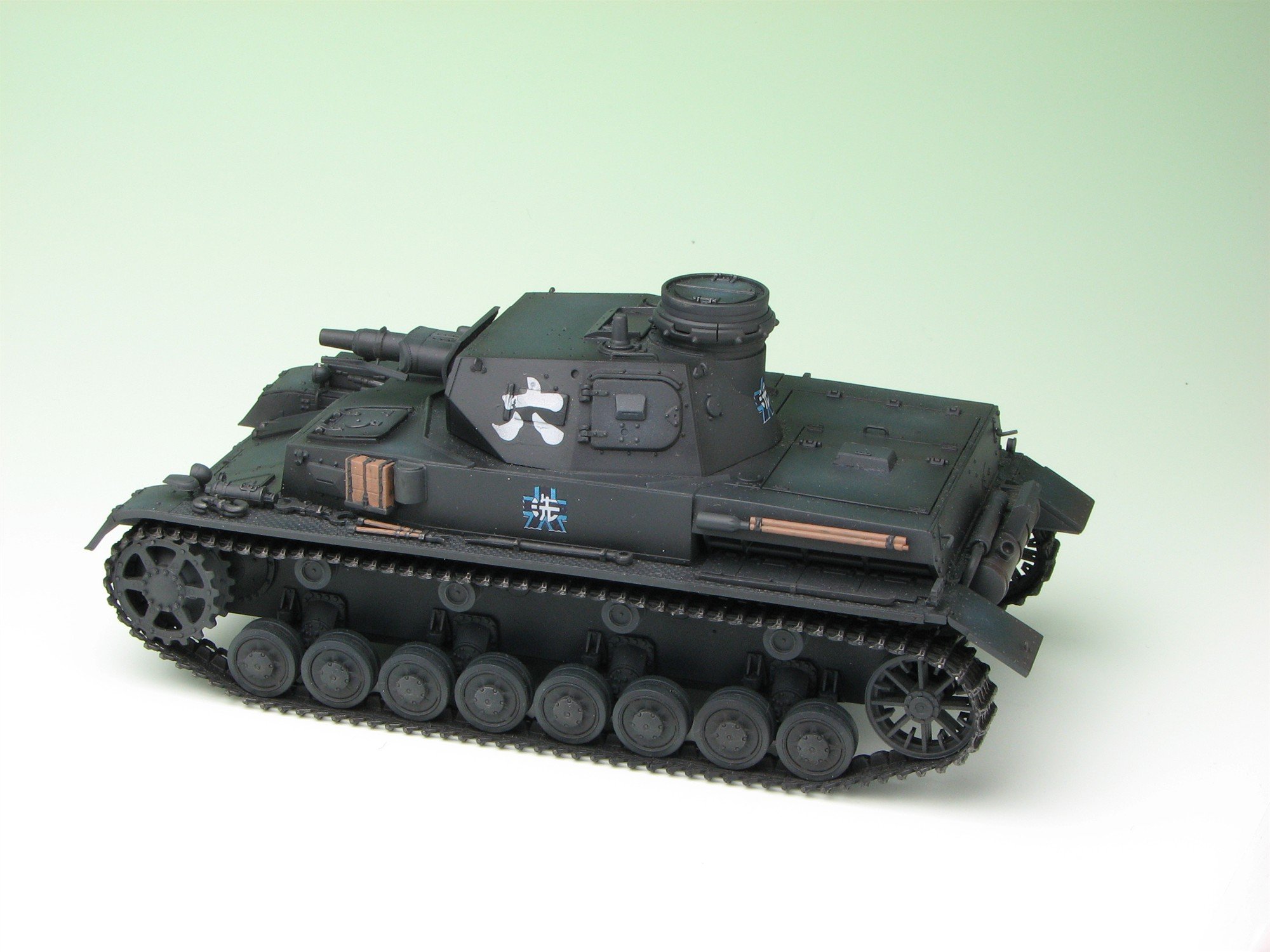 1:35 Scale Platz Pz.Kpfw. IV Ausf. D Ankou-San Team Version - Girls und Panzer Anime Model Kit for Collectors & Military Enthusiasts | Perfect for Display & Anime-Themed Dioramas