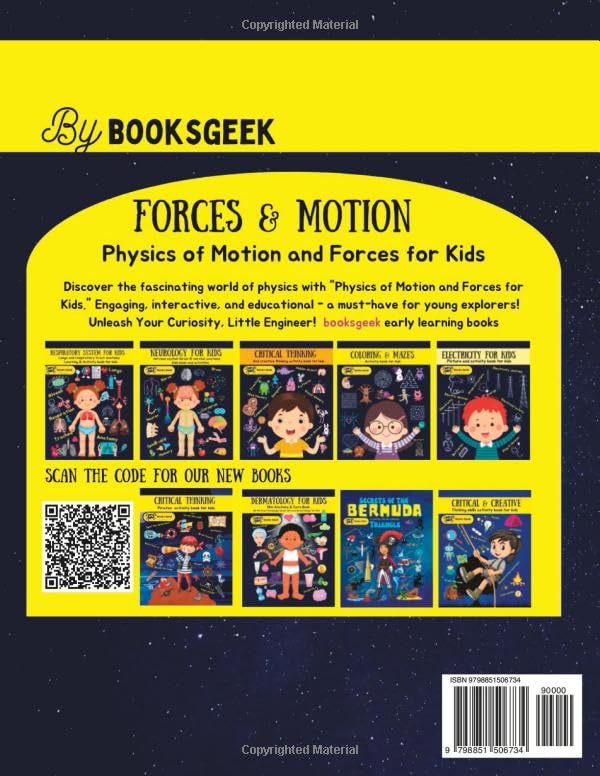 **Forces and Motion Science Book for Kids 8-12 | Picture Book on Push, Pull, Gravity & Friction | Physics Learning for Children | Perfect for Homeschooling & Classroom STEM Education**