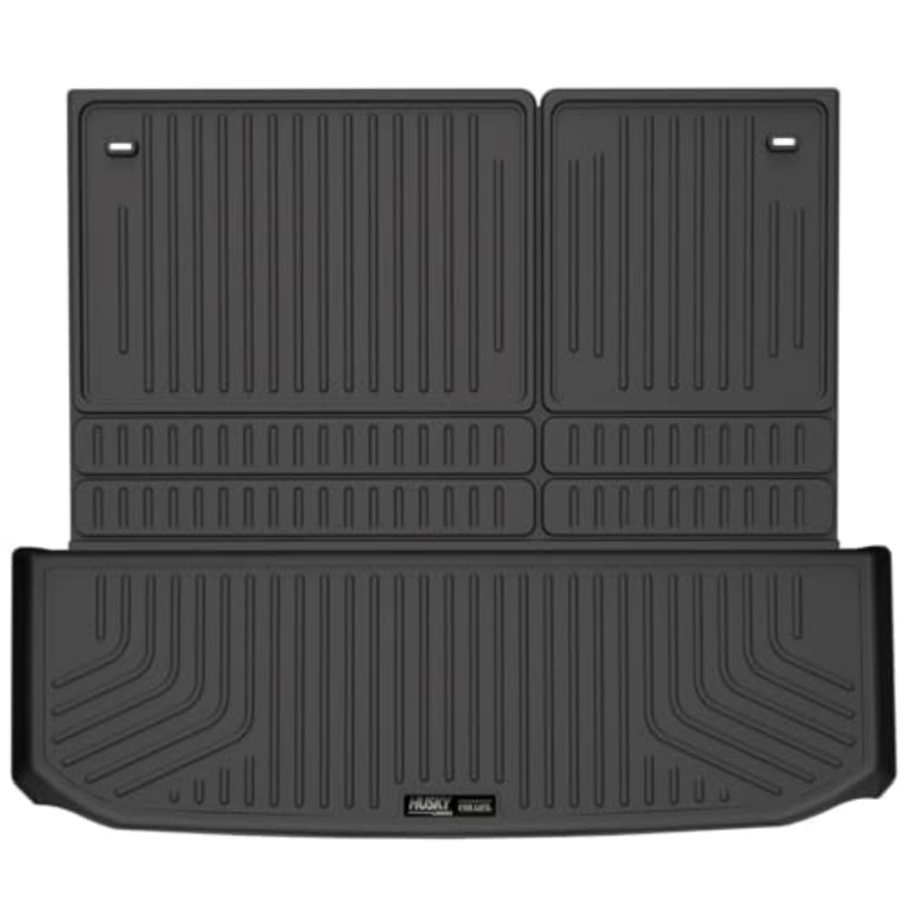 Husky Liners Weatherbeater Cargo Liner for 2022-2025 Infiniti QX60 & Nissan Pathfinder | 2nd Row Back Protection | Foldable Design with 3rd Row Access | 1-Piece Black Car Trunk Mat (25701) | Perfect for Road Trips, Grocery Hauling & Pet Transport