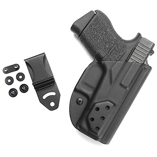 Vedder LightTuck IWB Kydex Concealed Carry Holster for Glock 19, 17, 26 - Comfortable & Adjustable Gun Holster for Everyday Carry (EDC), Home Defense & Range Training