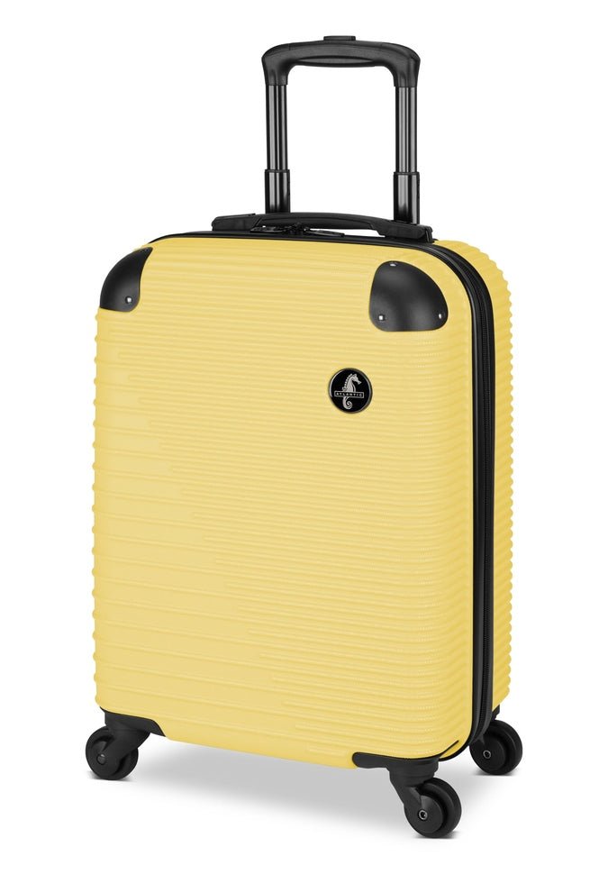 Atlantic Swerve Carry On Luggage - Lightweight Durable Suitcase for Travel, Business & Vacation - TSA Approved Spinner Wheel Cabin Bag with USB Port & Expandable Design