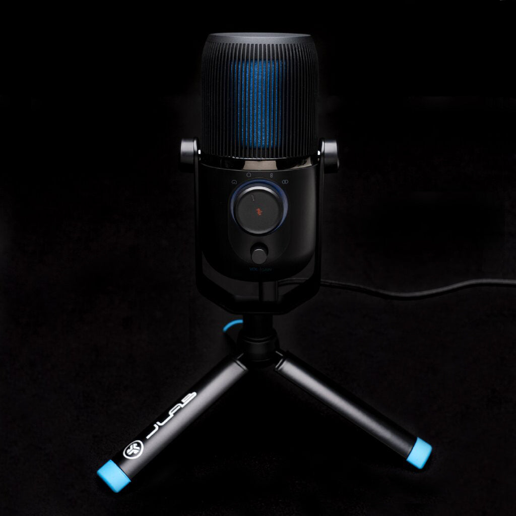 Professional USB Microphone with Clear Sound - Plug & Play PC/Laptop Mic for Streaming, Podcasting, Gaming & Online Meetings (Black)