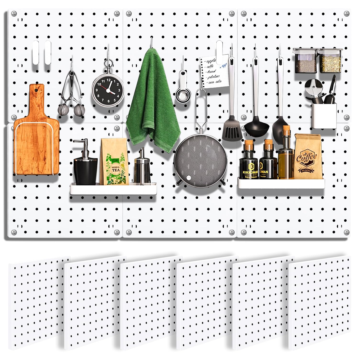 SKYFOOST Pegboard Wall Organizer System - Heavy Duty Garage Storage Solution for Tools & Accessories | Perfect for Workshop, Garage & Home Organization