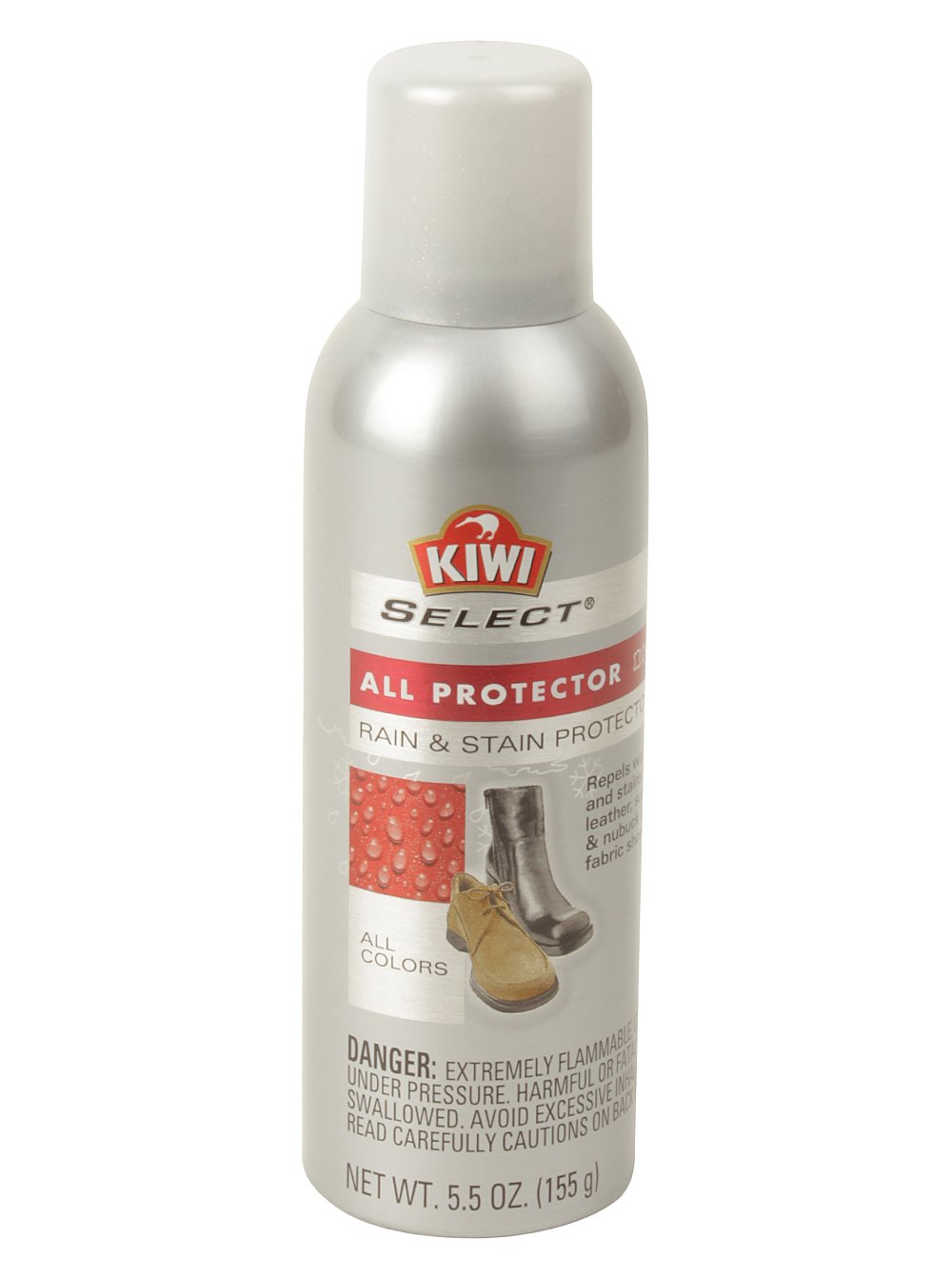 Kiwi SELECT Universal All Protector (Small Can) - Waterproof Leather & Fabric Protector Spray for Shoes, Bags & Furniture - Ideal for Rainy Weather & Outdoor Adventures