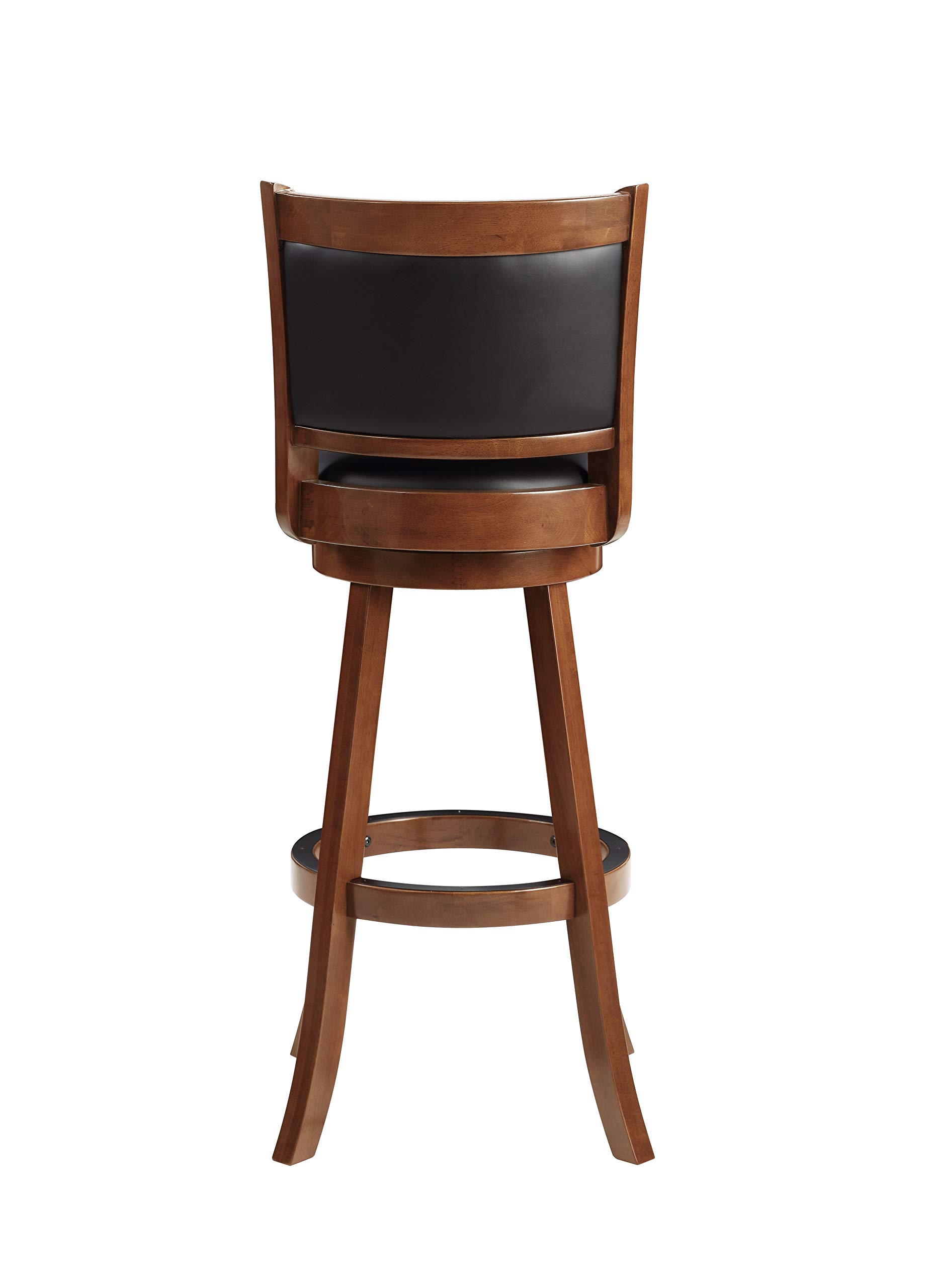 Boraam Augusta 34-Inch Extra Tall Swivel Bar Stool - Cherry Finish, Single Bar Stool for Kitchen Island, Breakfast Nook & Home Bar - Comfortable & Durable Counter Height Stool (1-Pack)