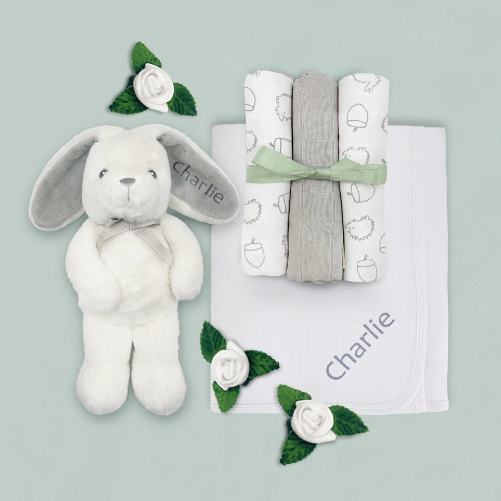 Personalized Baby Gift Set - Custom Newborn Gift Box for Baby Showers, Birthdays & Christenings - SKU: LBG1066 - Perfect for Special Occasions & Keepsake Memories