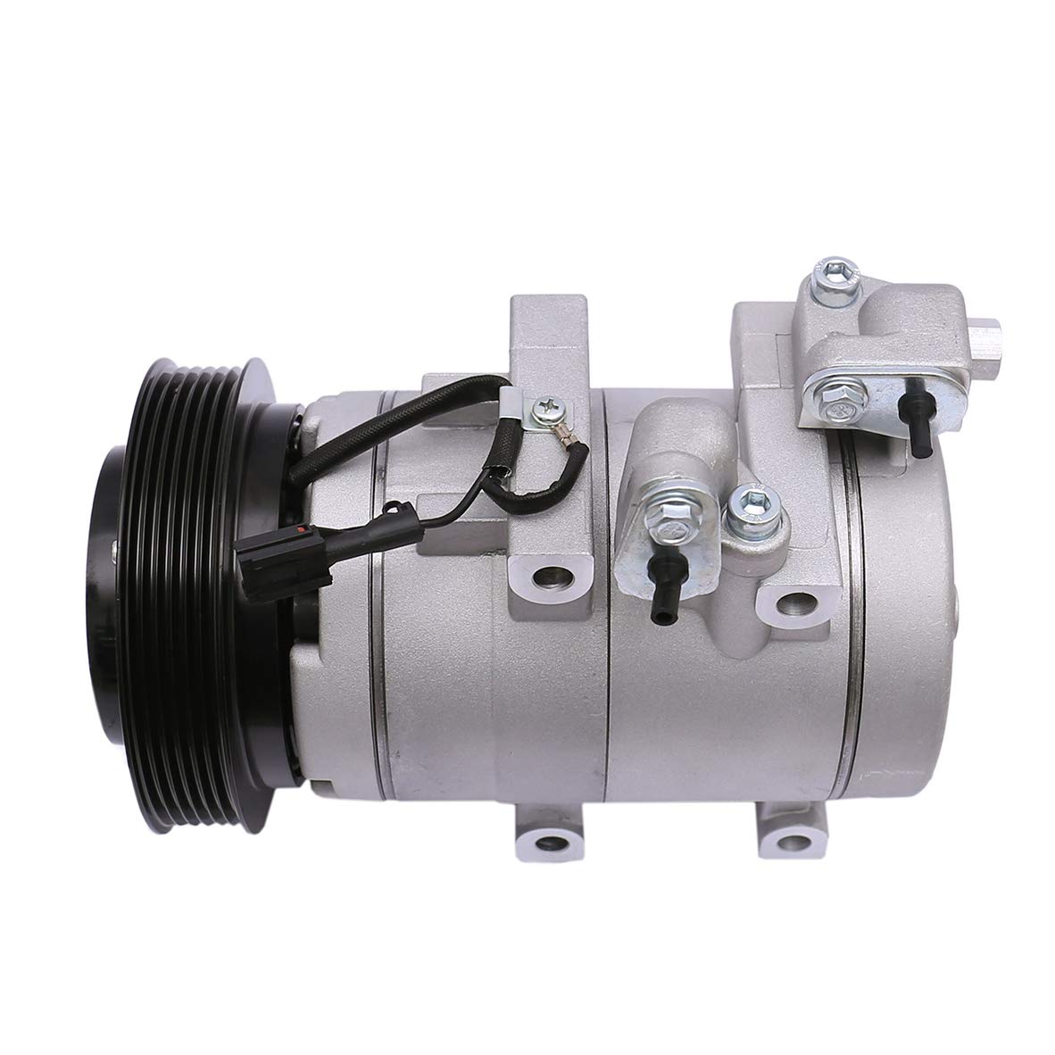 FKG AC Compressor and A/C Clutch 9770126300 - Compatible with 2001-2006 Hyundai Santa Fe 2.7L - Perfect for AC System Repair & Replacement in Hot Climates