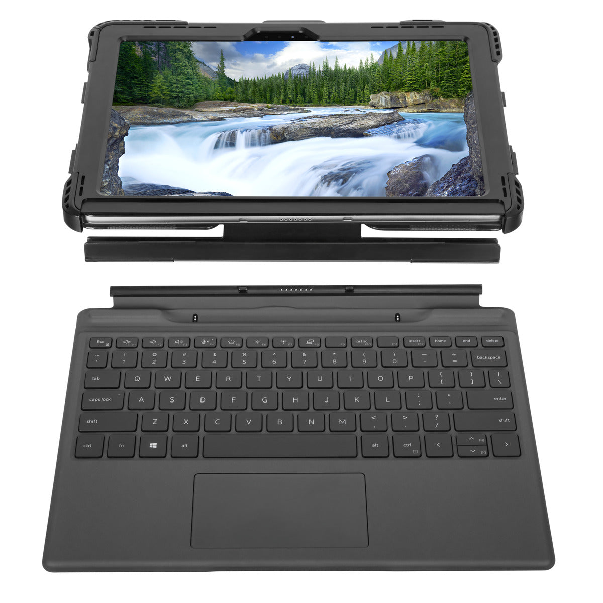 Durable Shockproof Case for Dell Latitude 7320 Detachable Laptop - Black Protective Cover for Business Travel & Outdoor Use