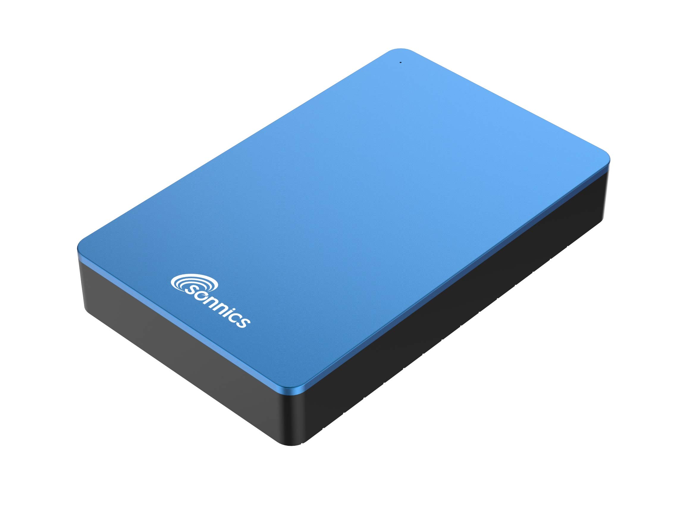 Sonnics 4TB Blue External Desktop Hard Drive - USB 3.0 for Windows PC, Mac, Xbox One & PS4 - High-Speed Data Storage for Gaming, Backup & Media Files