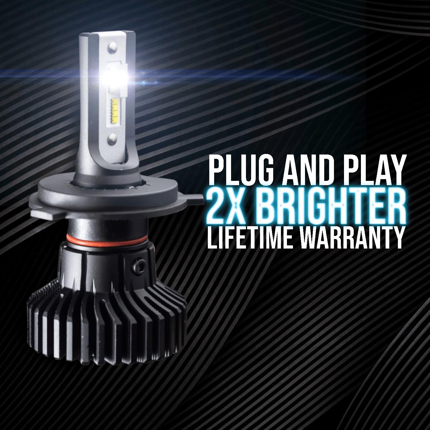 Eagle Lights Infinity Beam H11 LED Headlight Bulb - Super Bright 6000K White Light for Victory Motorcycles - Perfect for Night Riding and Enhanced Visibility