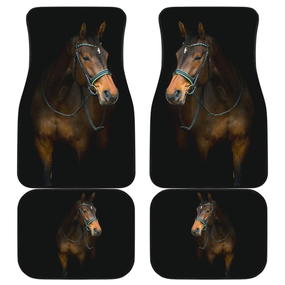 Premium Horse Car Floor Mats - Non-Slip, Durable & Stylish Auto Accessories for SUV, Truck & Sedan | Perfect Gift for Equestrian Lovers & Car Enthusiasts | Ideal for Road Trips, Ranch Visits & Daily Commute