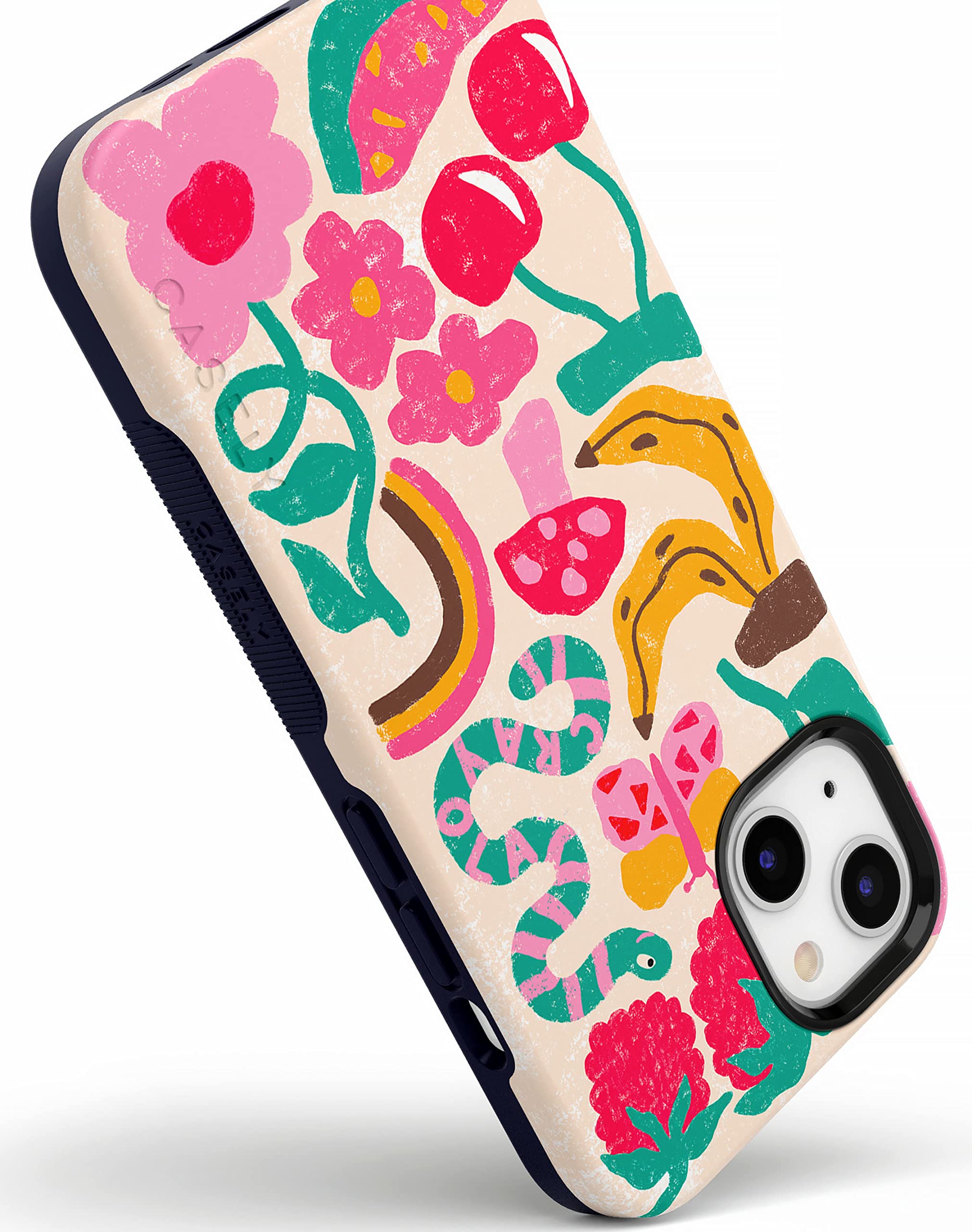 Casely iPhone 13 Case with MagSafe - Crayola Doodle Bug Crayon Design Protective Cover | Perfect for Artists, Students & Creative Professionals | Durable Slim Fit Case for Everyday Use & Gift Giving