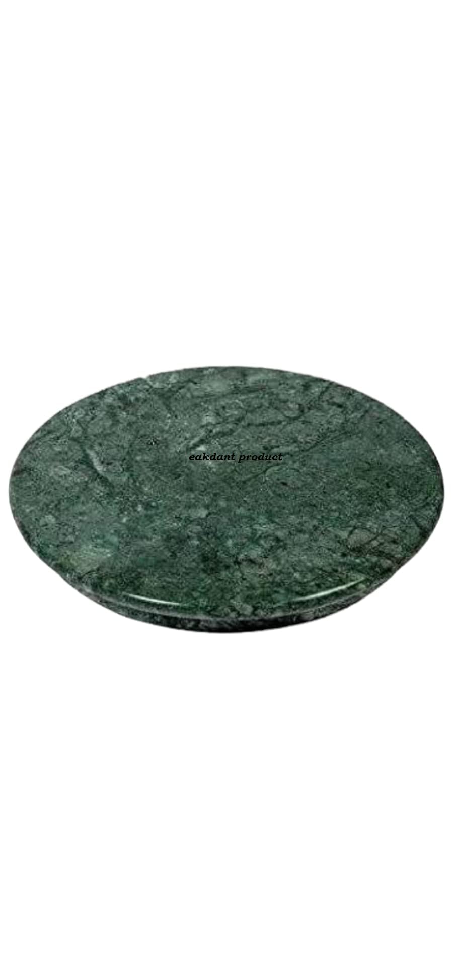 EAKDANT Handmade Marble Roti Chakla - 9 Inch Heavy Duty Round Dough Board for Indian Cooking, Roti Maker & Chapati Rolling - Premium Kitchen Utensil (Green) | Perfect for Home Kitchens & Professional Chefs