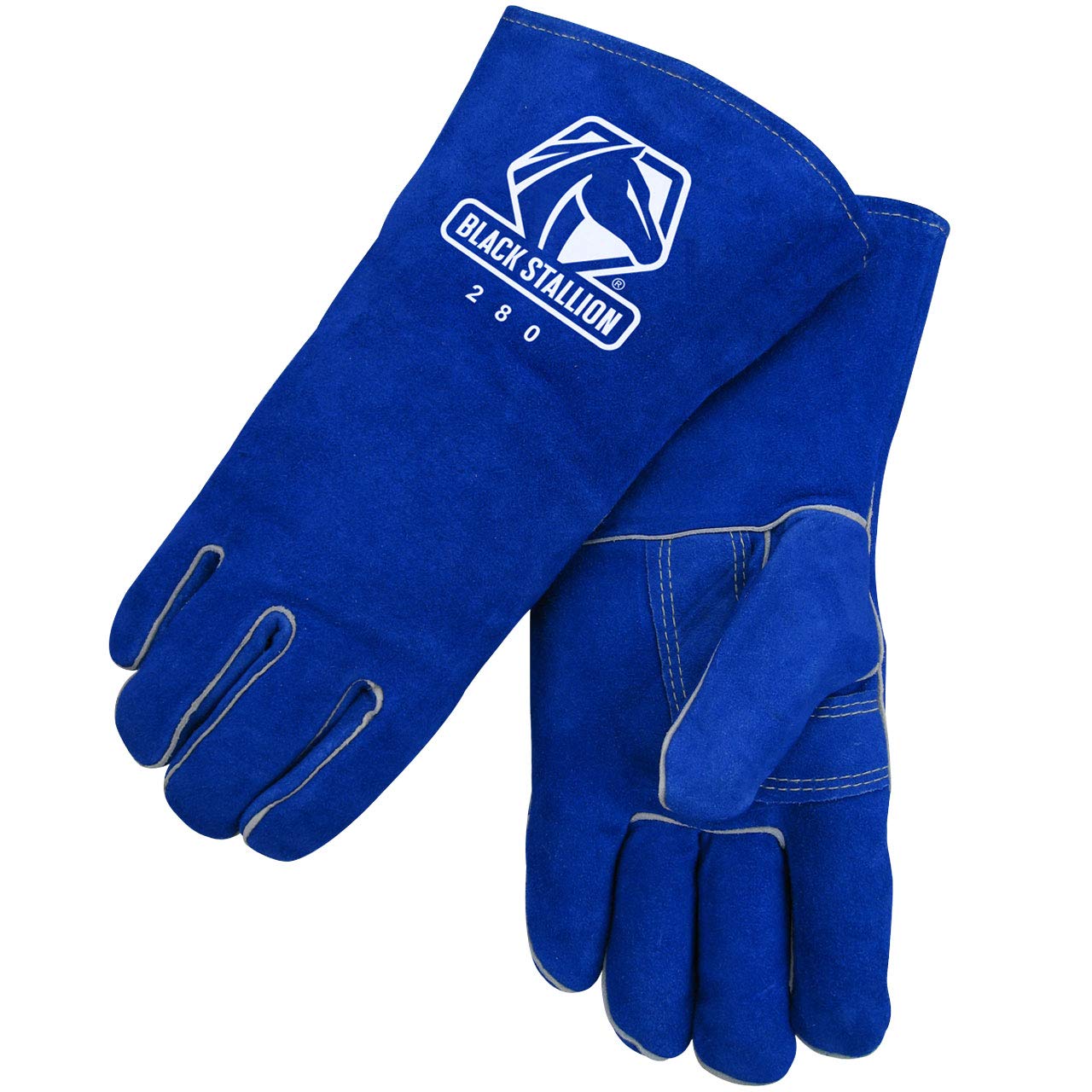 Black Stallion 280 Welding Gloves - Cowhide Leather for Heavy Duty Work
