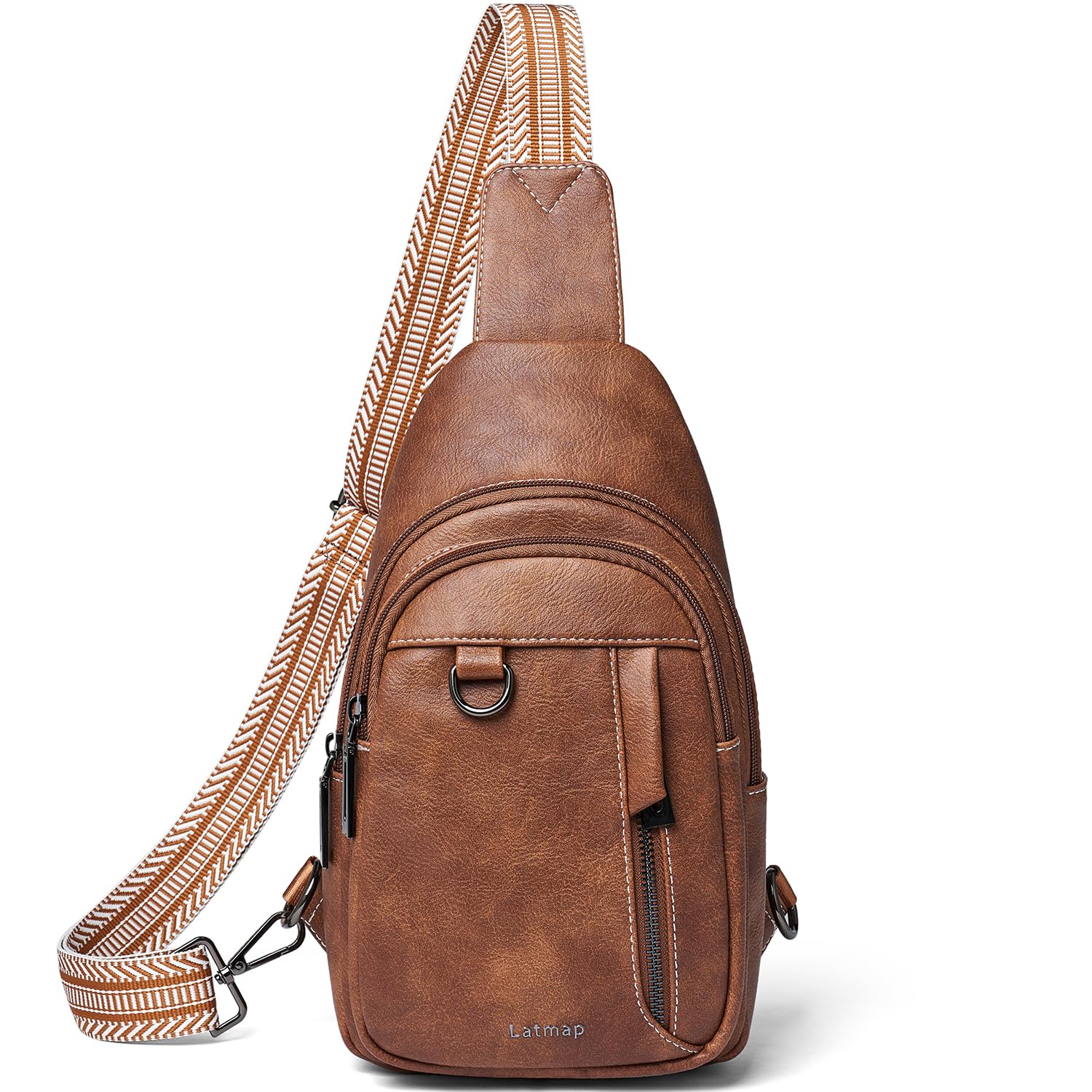 7L Leather Sling Bag for Women & Men - Anti-Theft Small Crossbody Backpack, Daypack & Fanny Pack - Perfect for Travel, Hiking & Daily Commute