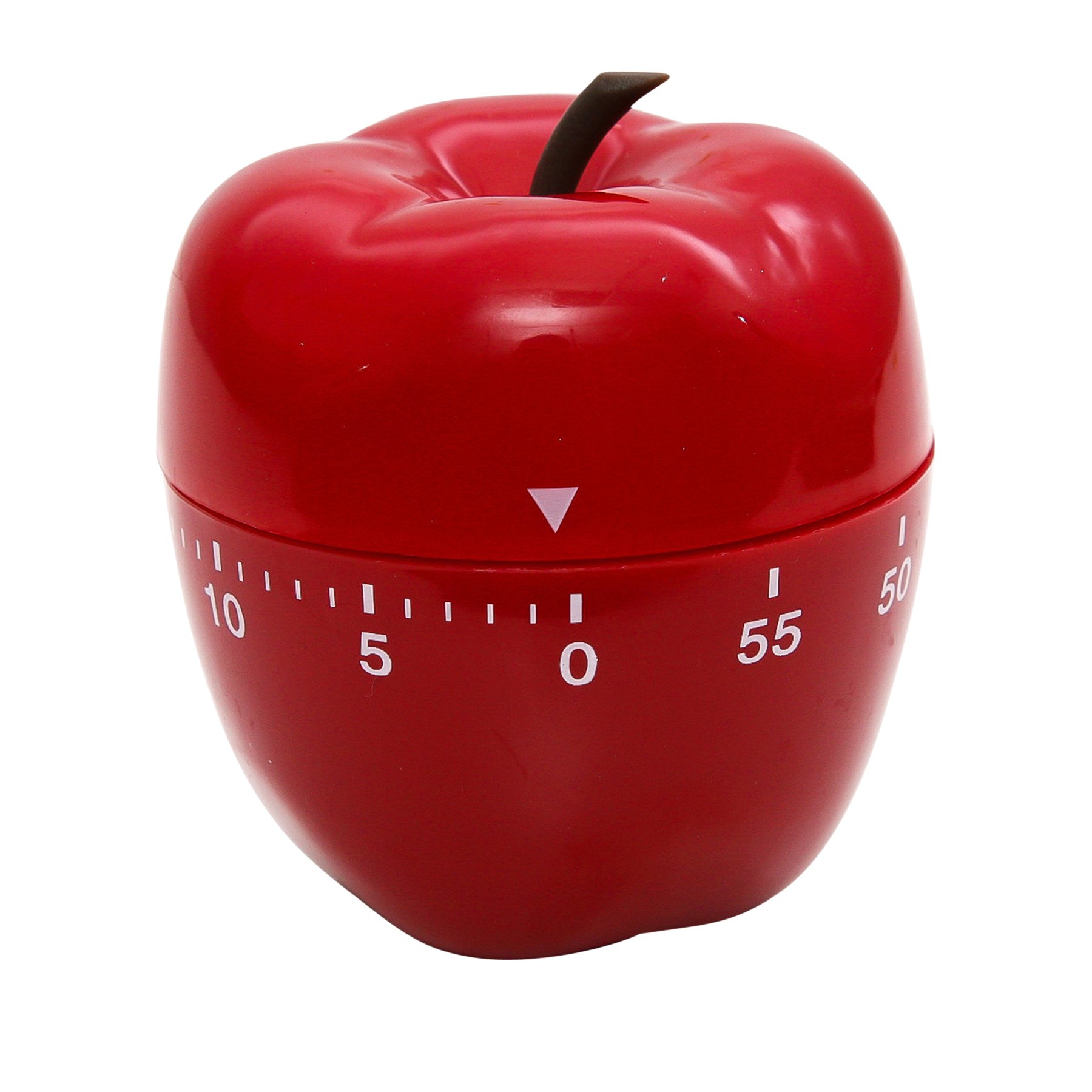 Baumgartens Apple Timer RED (77042) - Pack of 12 | Kitchen Timer for Cooking, Baking, Studying & Classroom Activities | Durable Magnetic Countdown Timer for Home and School Use