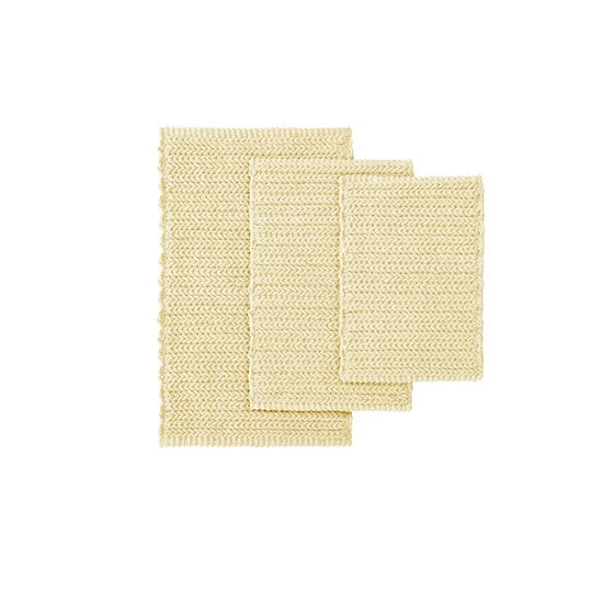 Soft & Plush Lasso Cotton Chenille Chain Stitch Area Rug - Non-Slip Living Room Carpet for Bedroom, Nursery, and Home Decor