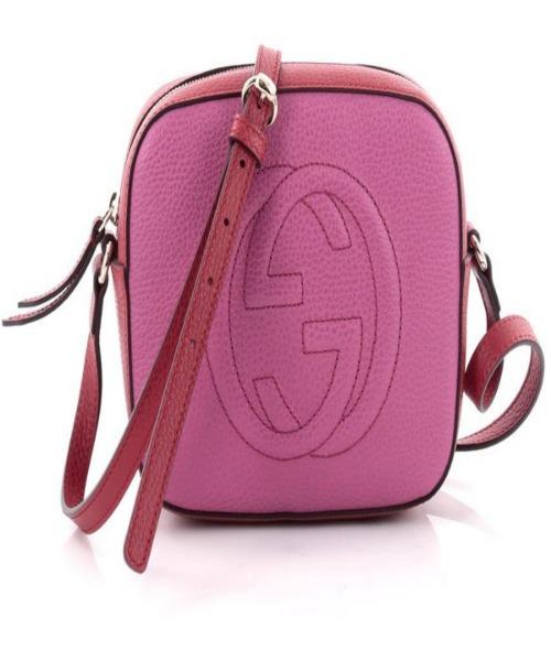 Gucci Soho Small Leather Disco Bag in Pink - Luxury Crossbody Purse for Women | Perfect for Parties, Date Nights & Everyday Use
