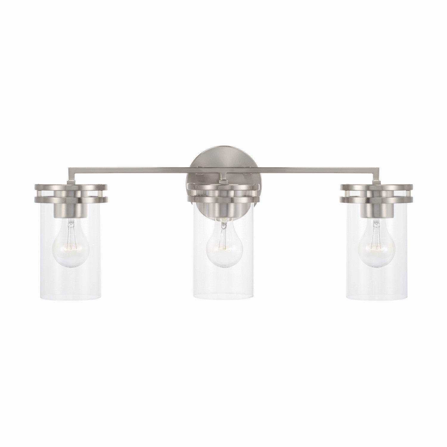 Capital Lighting Three Light Vanity - Modern Bathroom Vanity Lights for Mirror, Hollywood Style Makeup Lighting with Adjustable Arms - Perfect for Bathroom, Dressing Room & Makeup Studio