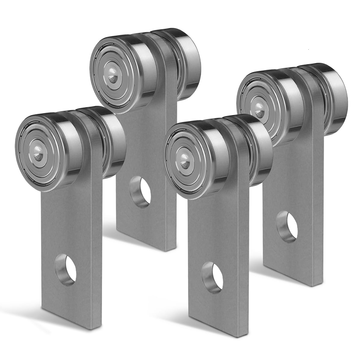 2 Wheel Unistrut Trolley Roller Assembly - Heavy Duty Metal Rollers with Two Bearings for 1-5/8