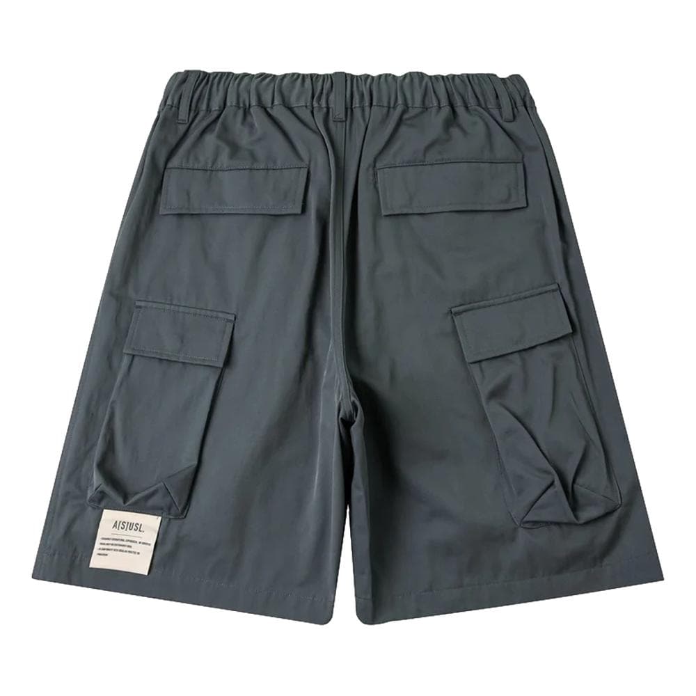 ASUSL Front Pocket Easy Shorts for Men - Comfortable Casual Grey Shorts for Outdoor, Gym, and Travel