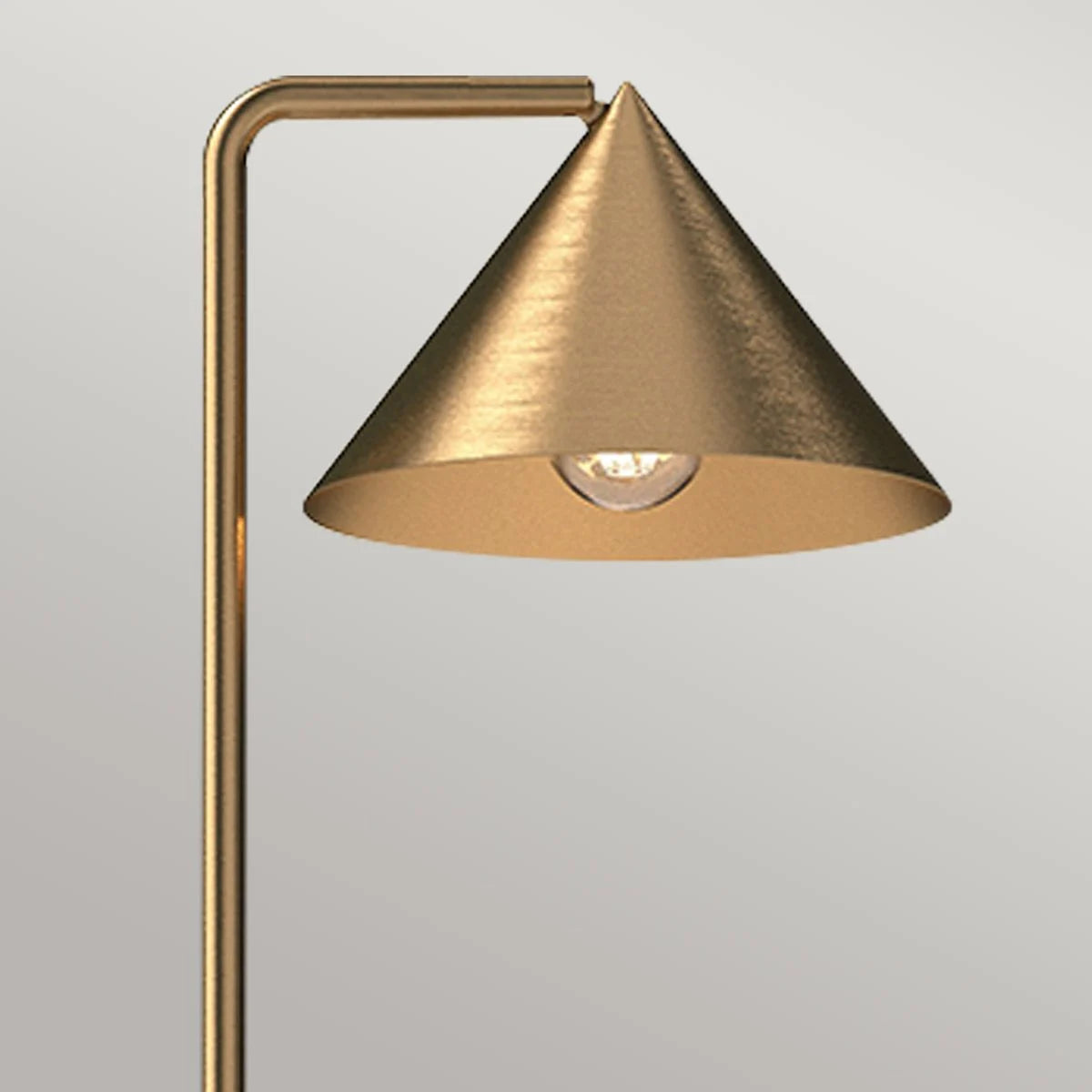 Alora Mood Remyck 1 Liter Floor Lamp - Brushed Gold & Matte Black Finish - Modern Living Room Lighting for Bedroom, Office & Reading Corner