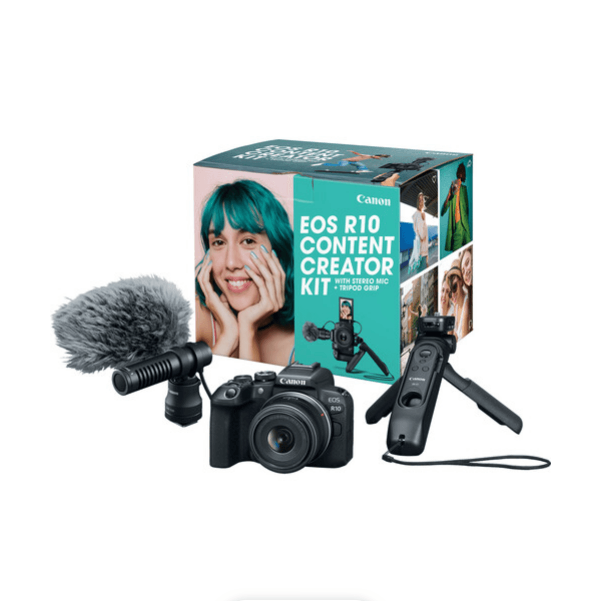 Canon EOS R10 Mirrorless Camera with 18-45mm Lens - 4K Video, Dual Pixel AF, Content Creator Kit for Vlogging, Photography & Travel