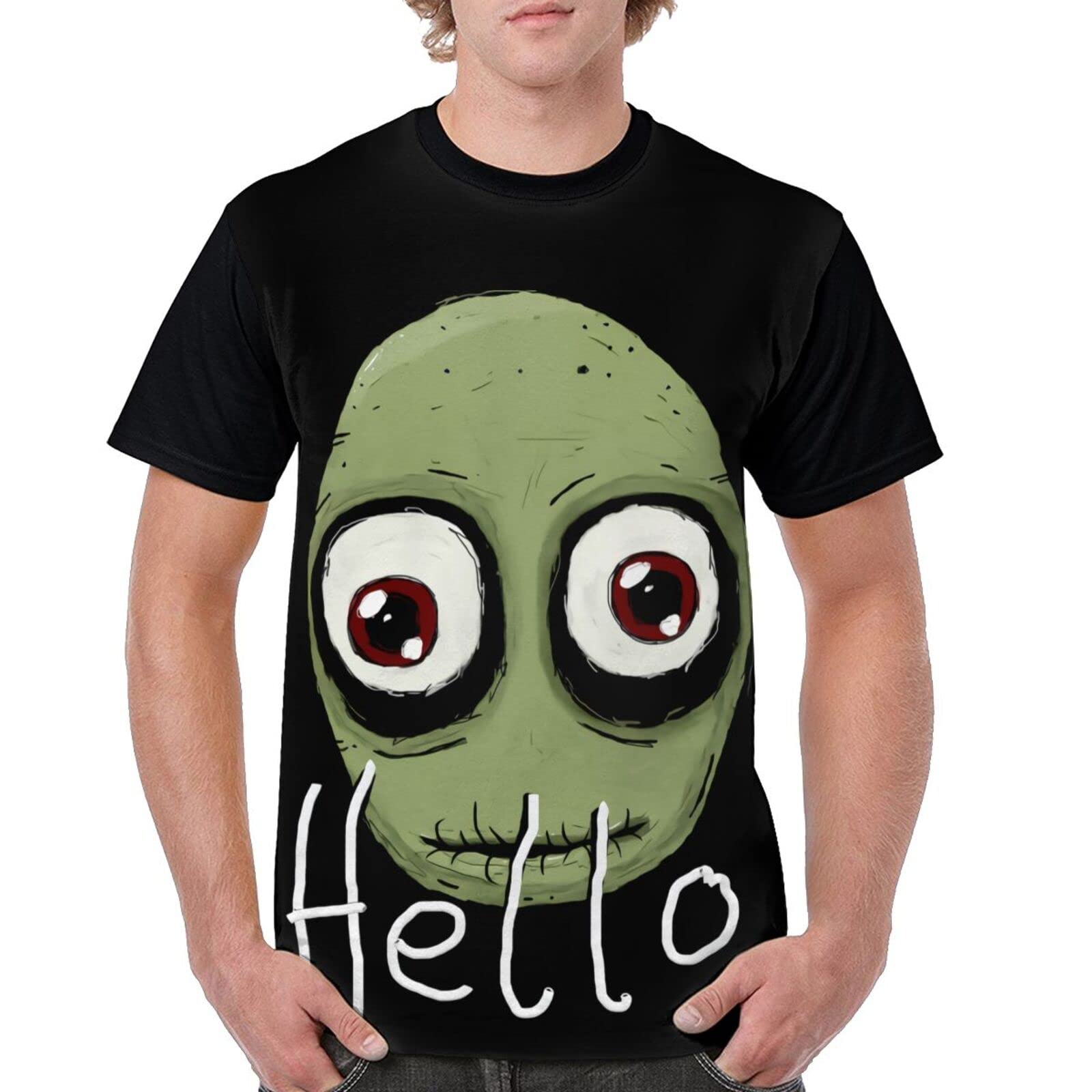 Anime Salad Fingers Baseball T-Shirt for Men - Casual Short Sleeve O-Neck Tee for Summer Fashion | Perfect for Cosplay, Anime Conventions & Casual Wear