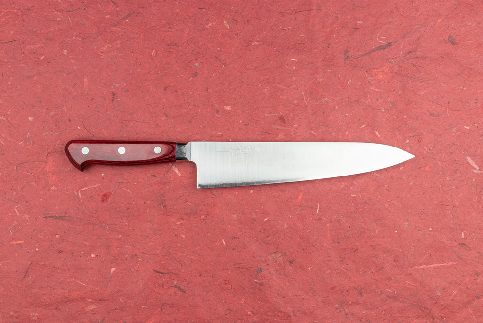 Takamura Akagouhan Gyuto 210mm Japanese Chef Knife - High Carbon Steel Kitchen Knife for Professional Chefs & Home Cooking, Perfect for Slicing, Dicing & Meat Cutting
