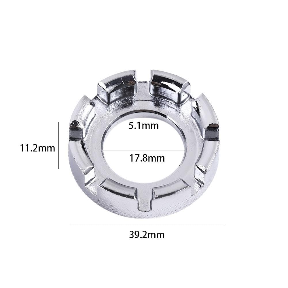 5 Pack Bike Spoke Wrench Tool - Professional Bicycle Wheel Spoke Truing Kit for Adjusting Cycling Wheel Tension - Perfect for Road Bikes, Mountain Bikes & BMX Maintenance & Repair