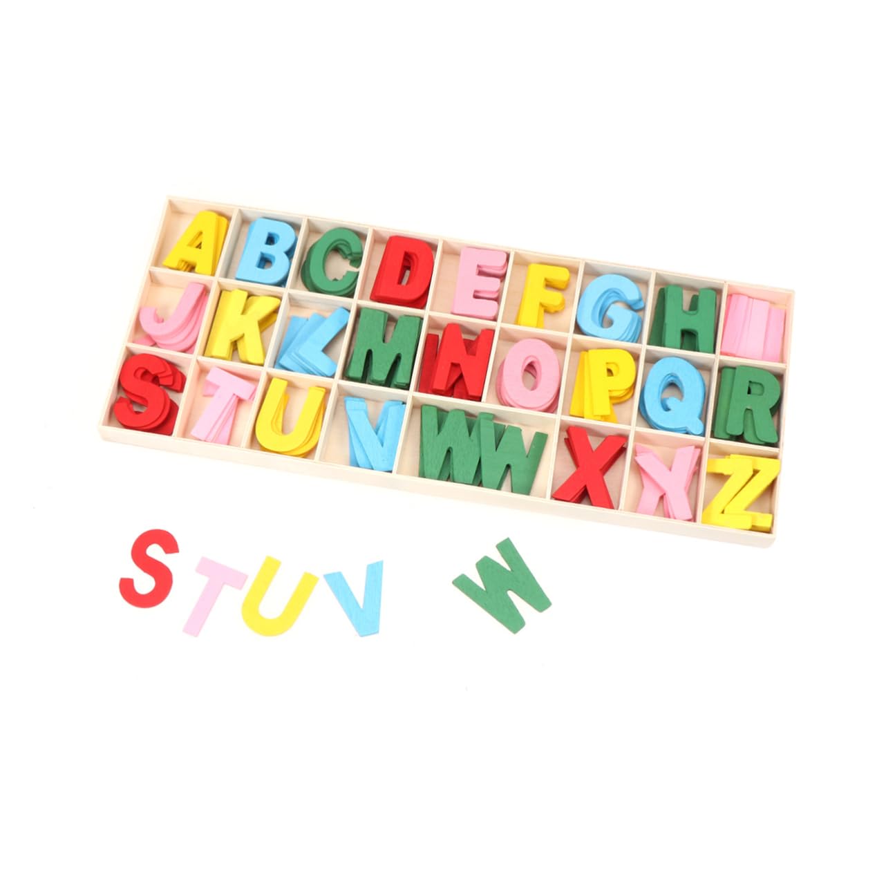 ibasenice Wooden Alphabet & Number Puzzle Toy Set - Educational Learning Toys for Kids, Montessori Wooden Letters & Numbers, Bamboo Craft Playthings for Toddlers - Perfect for Homeschooling, Preschool & Early Childhood Development