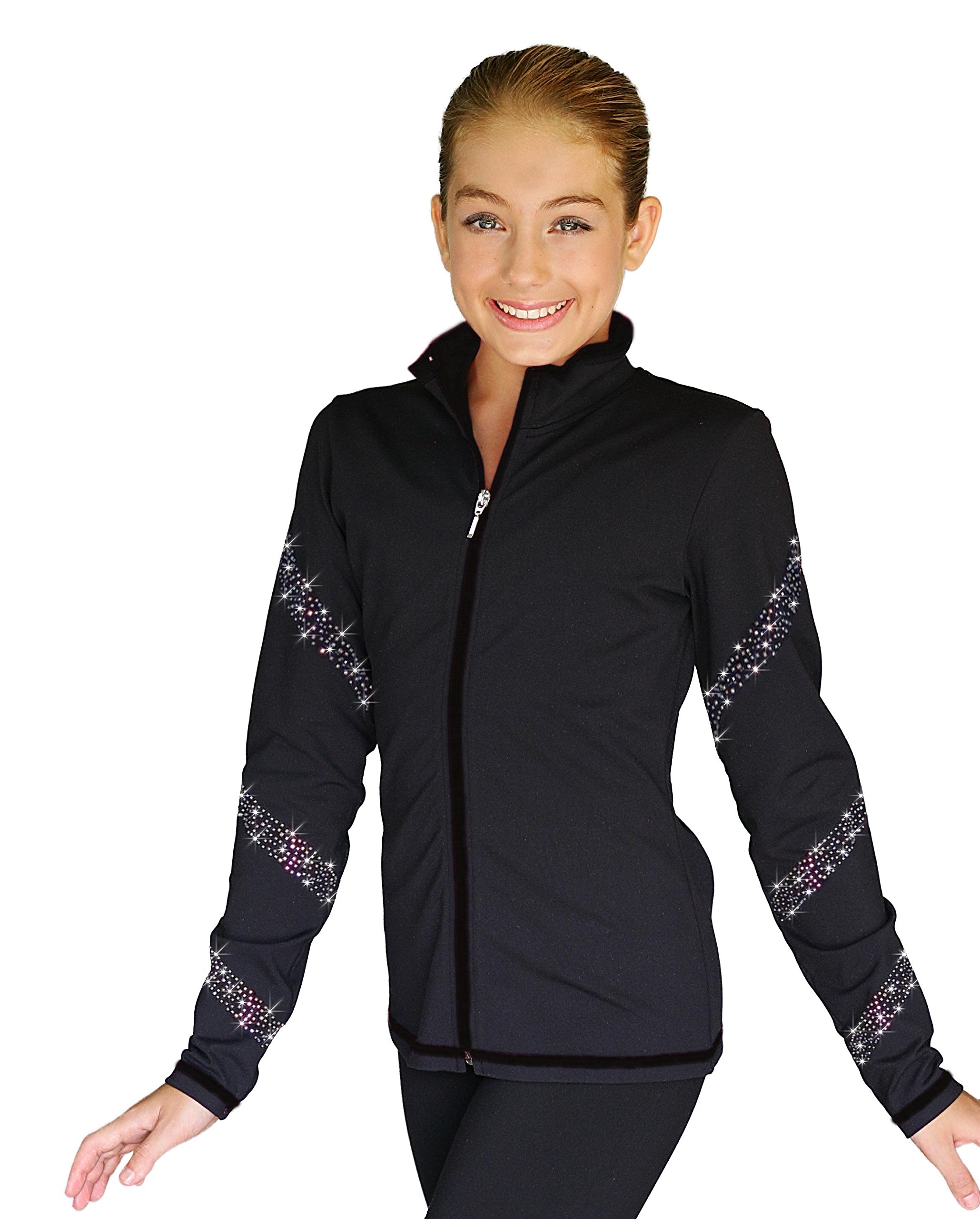 ChloeNoel JS96 Crystal Zipper Skate Jacket - Trendy Streetwear for Skaters
