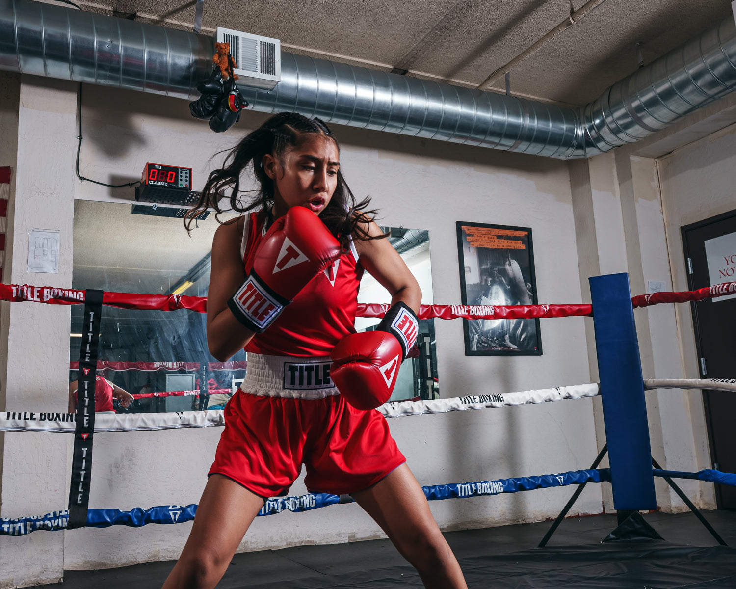 TITLE Boxing Women's Reversible Elite Amateur Boxing Gloves & Hand Wraps Set - Perfect for Training, Sparring & Fitness Workouts