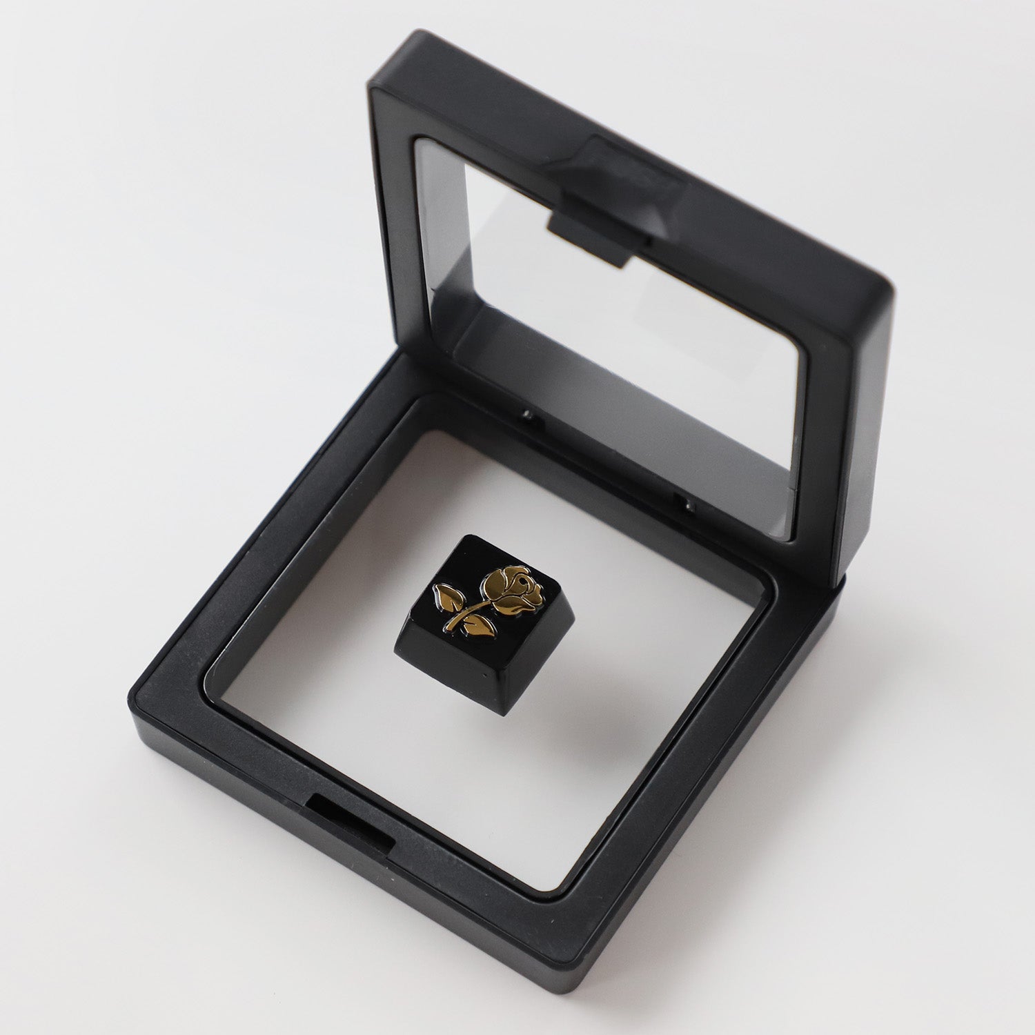 Personalized Rose Metal Keycap - Zinc Alloy Custom Keycap for Mechanical Keyboard, Unique Love Letter Design - Perfect for Gaming, Typing & Gift Giving