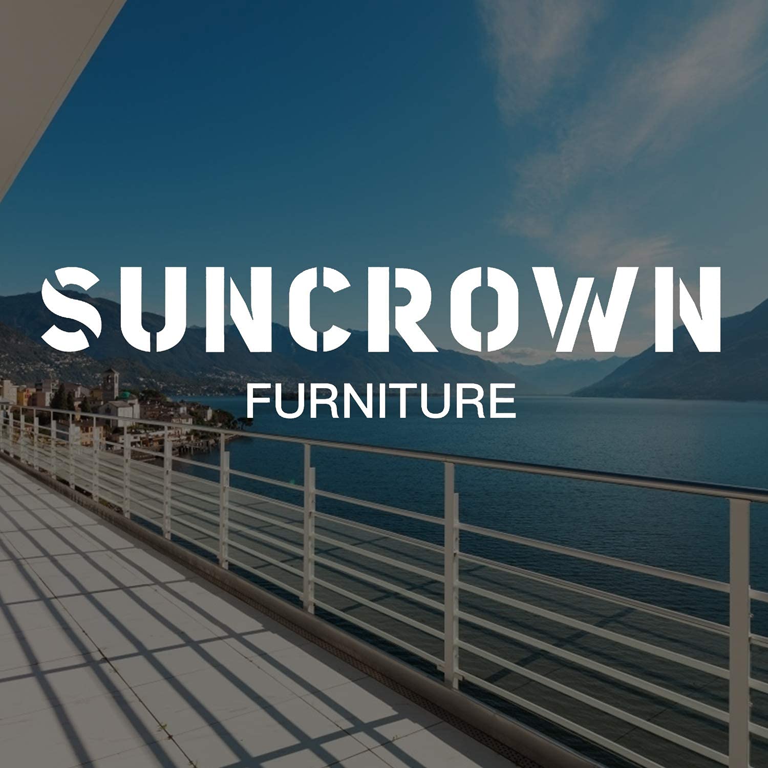 SUNCROWN 3-Piece Outdoor Rocking Chair Patio Set - Black Steel Bistro Furniture with Thickened Cushions & Glass-Top Coffee Table (Red) - Perfect for Garden, Porch, Backyard Relaxation and Outdoor Entertaining