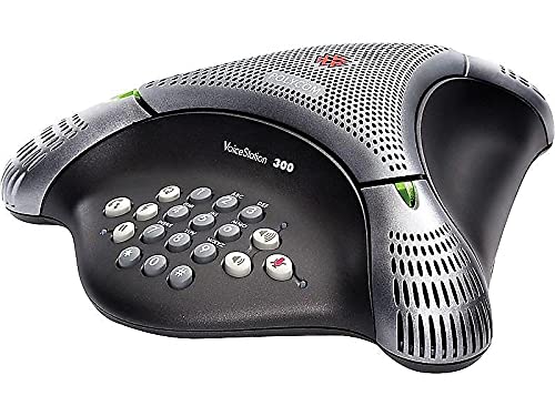Polycom Voicestation 300 Analog Conference Phone - High-Quality Business Speakerphone for Clear Calls | Perfect for Office Meetings, Conference Rooms & Remote Work