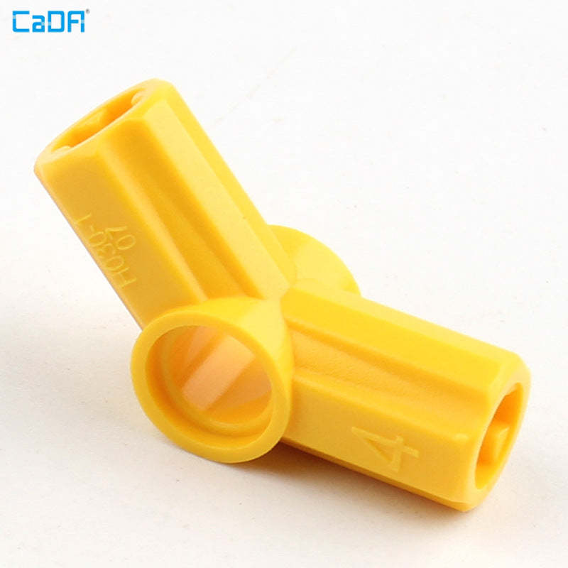 20pcs CADA 32192 Axle and Pin Connector Angled #4 135 Degrees Technic Building Blocks - Compatible with LEGO for Model Cars, Robots & DIY Construction Projects