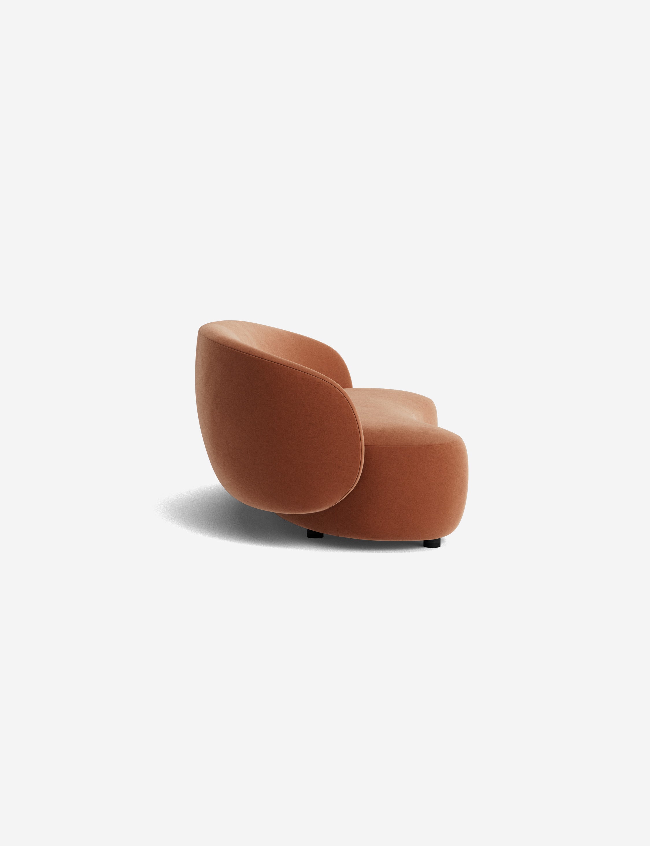 Claret Sofa - Modern Velvet Upholstered Couch for Living Room, Lounge & Office - Comfortable & Stylish Home Furniture