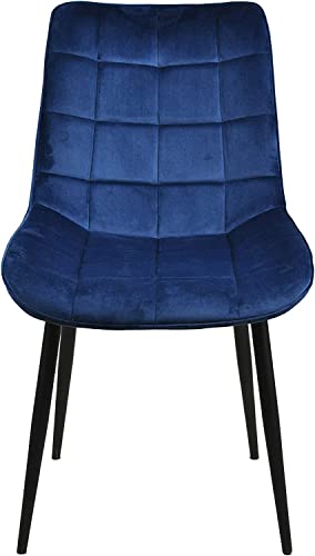 Set of 2 - Dark Blue Dining Chair