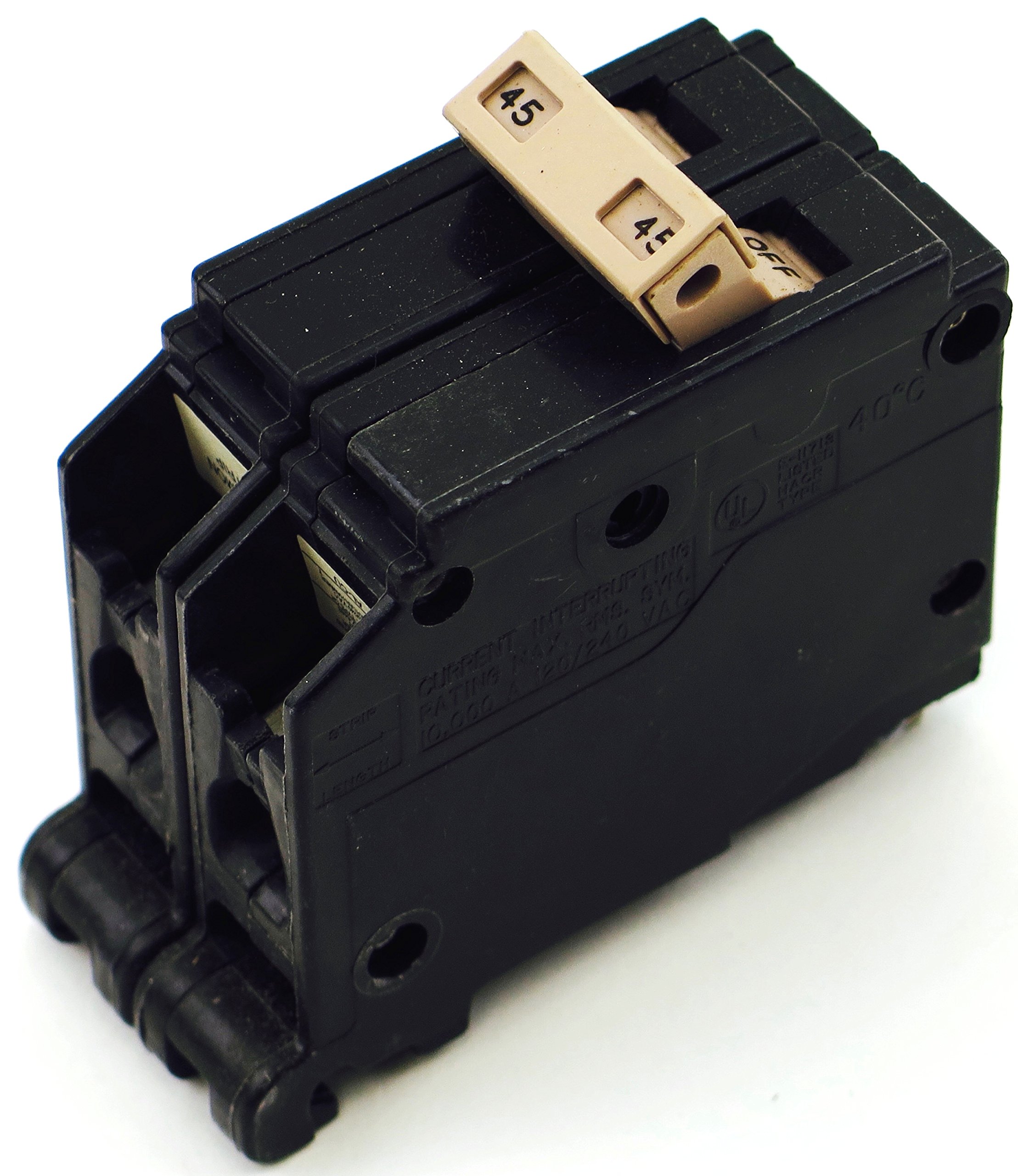CH245 CH Plug-in 2P 45A Circuit Breaker - Heavy Duty Electrical Protection for Industrial Equipment, HVAC Systems, and Power Distribution Panels