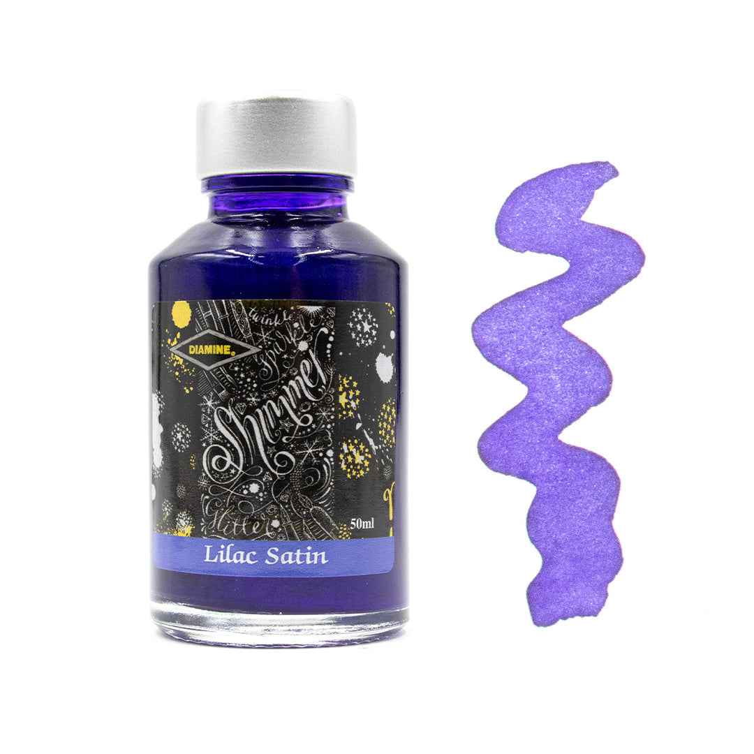 Diamine Shimmering Ink 50ml - Metallic Calligraphy & Fountain Pen Ink for Artistic Writing, Journaling, and Creative Projects