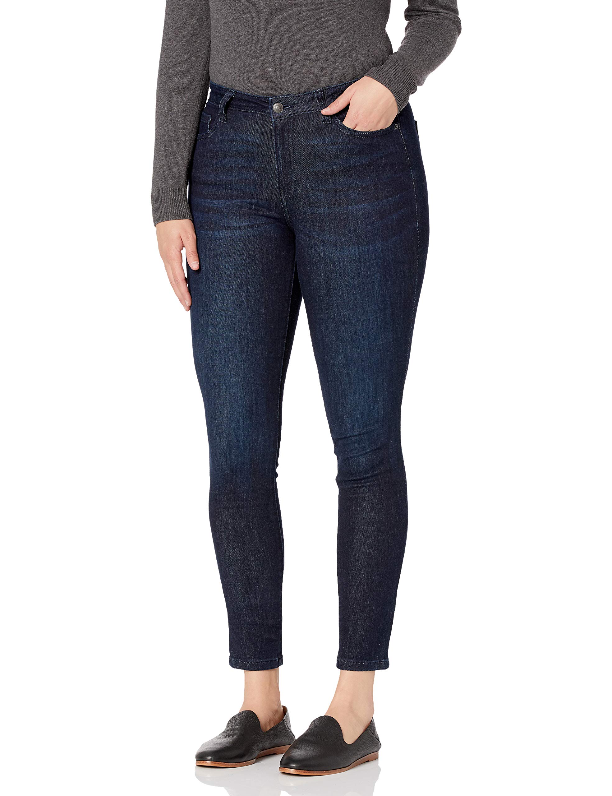 Amazon Essentials Women's Mid Rise Curvy Skinny Jeans - Stretch Denim Pants for Casual Wear & Everyday Comfort
