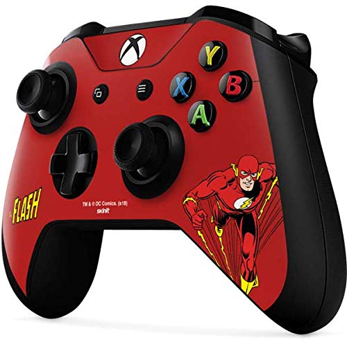 Officially Licensed Warner Bros Flash Portrait Gaming Skin Decal for Xbox One X Controller - Durable Protective Cover for Enhanced Gaming Experience