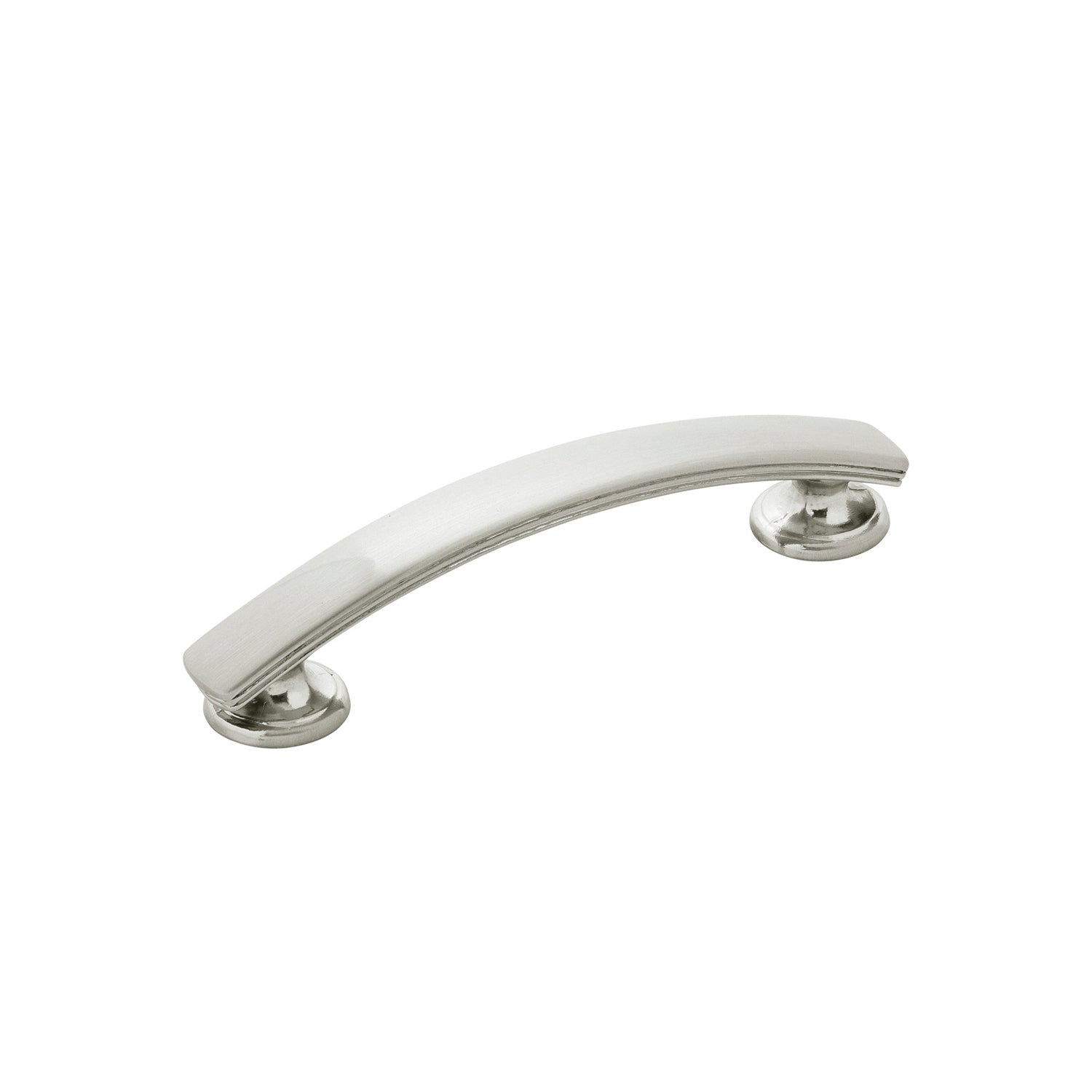 American Diner Pull 3 3/4 Inch (96mm) Center to Center Satin Nickel Cabinet Handle - Perfect for Kitchen Cabinets, Drawers & Furniture Hardware