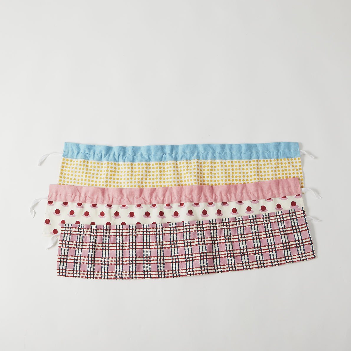 Flirty Skirt Seed Lampshade with Sky Blue Trim - Perfect for Bedroom, Nursery, and Boho Home Decor