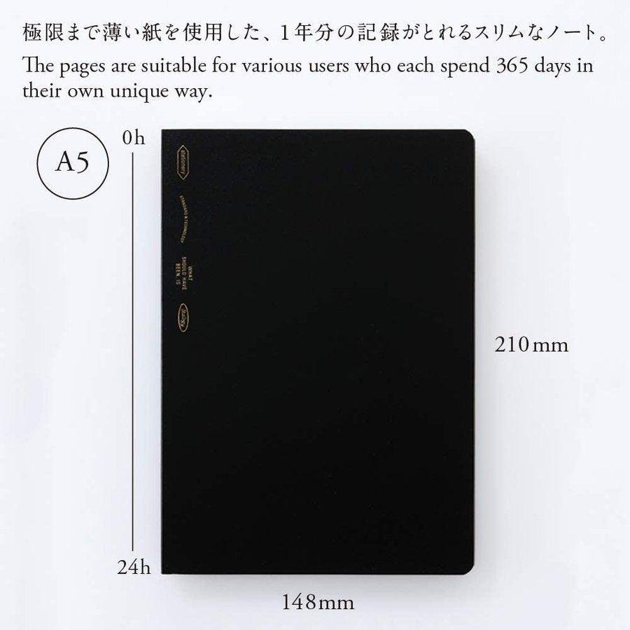 Nitto Stalogy A5 Editor's Series 365 Days Notebook - Grid Paper Journal for Daily Planning, Sketching & Note Taking - Perfect for Students, Artists & Professionals