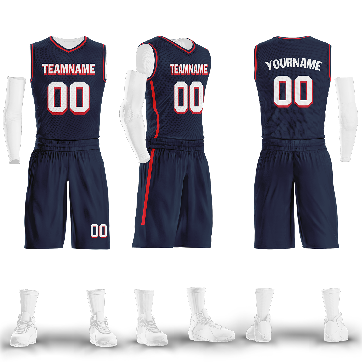 Custom Deep Blue Classic Style Basketball Jersey BBJ01 - High-Performance Sports Uniform for Men & Women - Perfect for Games, Training, and Team Events