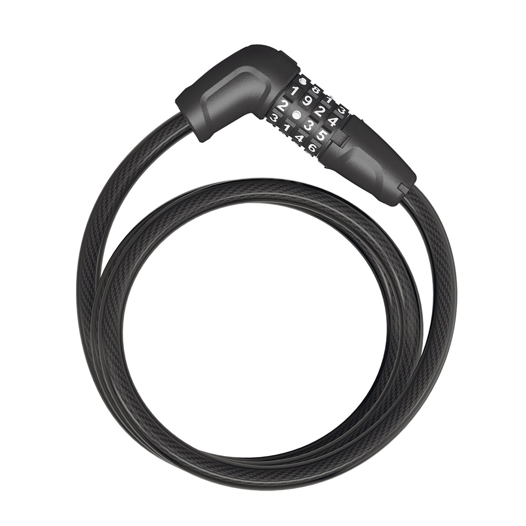 ABUS 6412C Cable Lock with SCLL Bracket - Adjustable Combination Bike Lock, Level 4 Security Steel Cable with Plastic Coating - Perfect for Bicycles, Motorcycles, Gates & Outdoor Equipment Protection